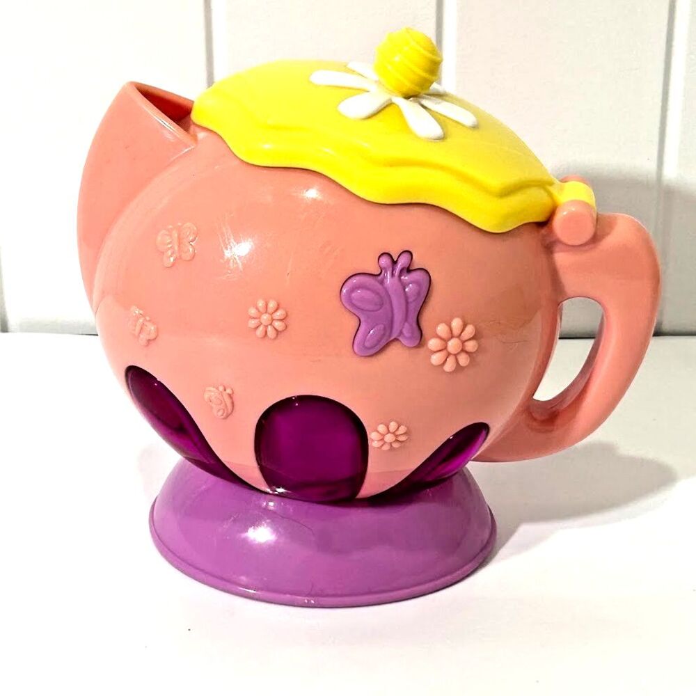 Fisher Price Talking Pink Teapot Laugh 'N Learn Manners Tea Party Pot Musical